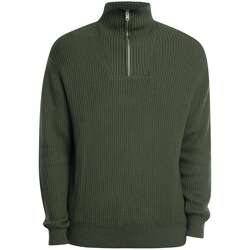 Textil Homem camisolas Solid Malha Nalle Zip Verde