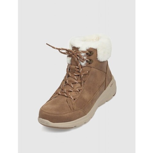 Skechers BOTÍN  ON-THE-GO GLACIAL ULTRA CUERO Castanho