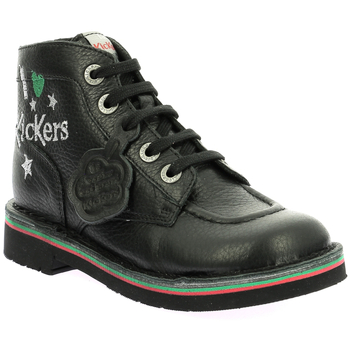 Sapatos Rapariga Botas baixas Kickers Kick Col Preto