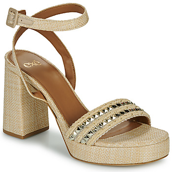 Sapatos Mulher Sandálias Exé Shoes 619-ANCONA-RAFFIA-BEIGE-GOLD Bege