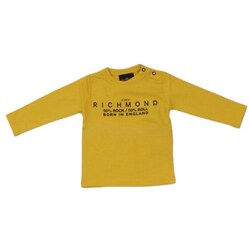Textil Criança T-shirt mangas compridas John Richmond RIA24034TS Amarelo