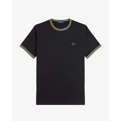 Textil Homem T-Shirt mangas curtas Fred Perry M3519 Preto