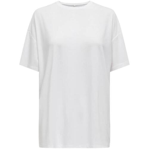 Textil Mulher T-shirts e Pólos Only  Branco