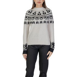 Textil Mulher camisolas Street One EOS_placed jacquard sweater 302835 Branco