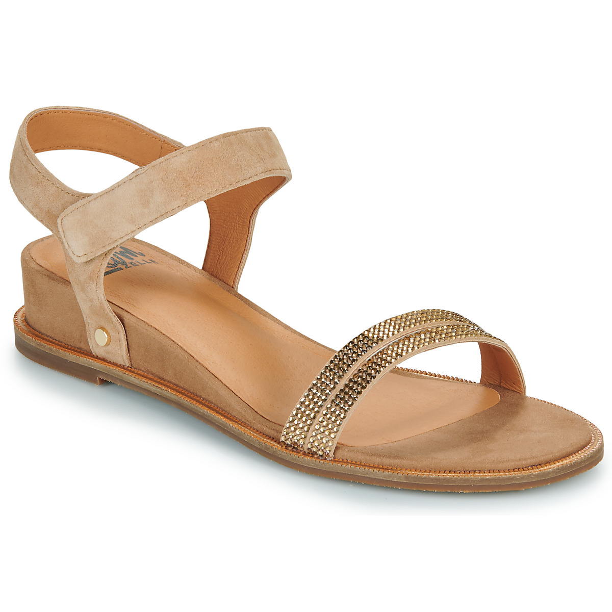 Sapatos Mulher Sandálias Mam'Zelle OUVAL Castanho / Ouro