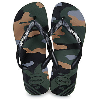 Sapatos Homem Chinelos Havaianas CAMU Preto / Cáqui