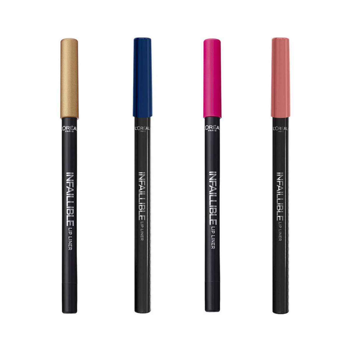 beleza Mulher Lápis para lábios L’Oréal Paris Set of 4 Infallible Lip Liner - 201/109/103/01 Outros