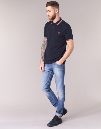 Fred Perry SLIM FIT TWIN TIPPED Marinho