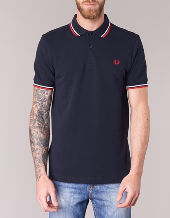 Fred Perry SLIM FIT TWIN TIPPED Marinho