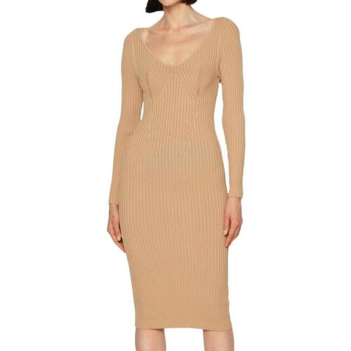 Textil Mulher Vestidos Guess  Bege