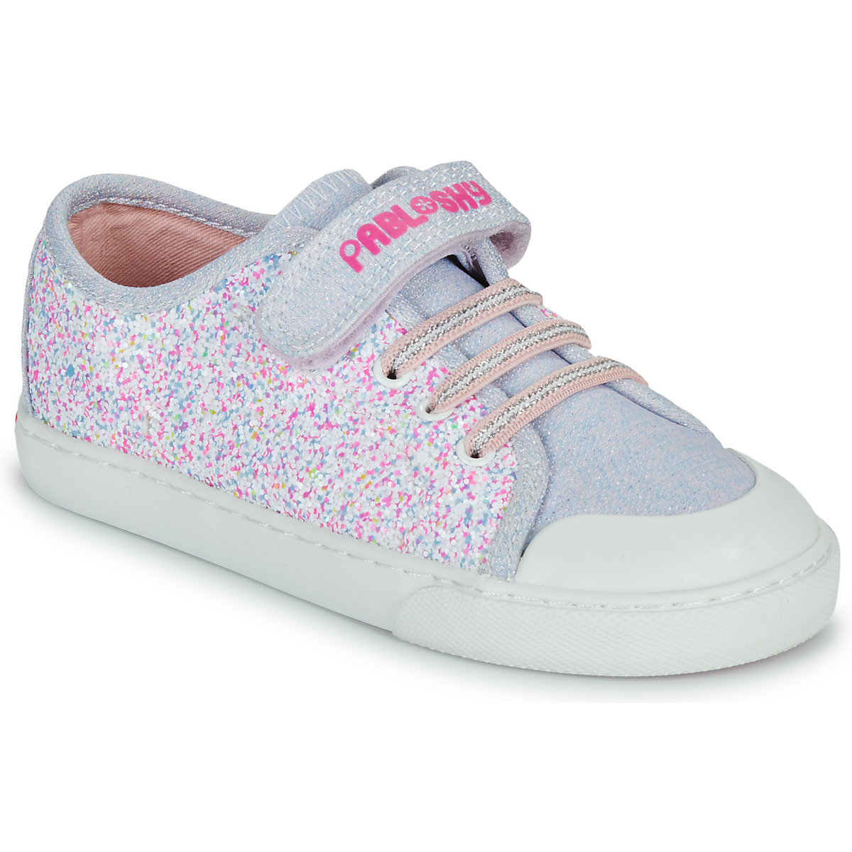 Sapatos Rapariga Sapatilhas Pablosky CANVAS Prata / Multicolor