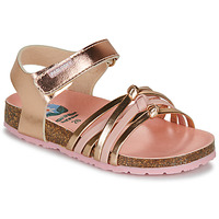 Sapatos Rapariga Sandálias Pablosky BIO Rosa / Ouro