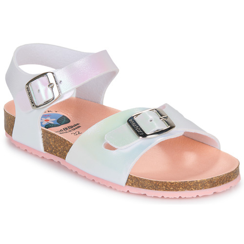 Sapatos Rapariga Sandálias Pablosky BIO Branco / Íris