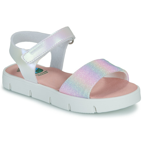 Sapatos Rapariga Sandálias Pablosky POLINA Branco / Multicolor