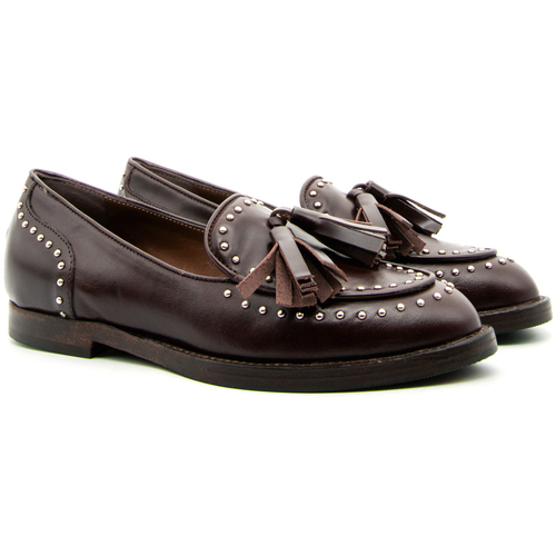 Duccio Del Duca DD08 MOCASSINO BORCHIE Castanho