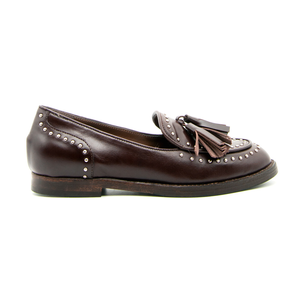 Sapatos Mulher Mocassins Duccio Del Duca DD08 MOCASSINO BORCHIE Castanho