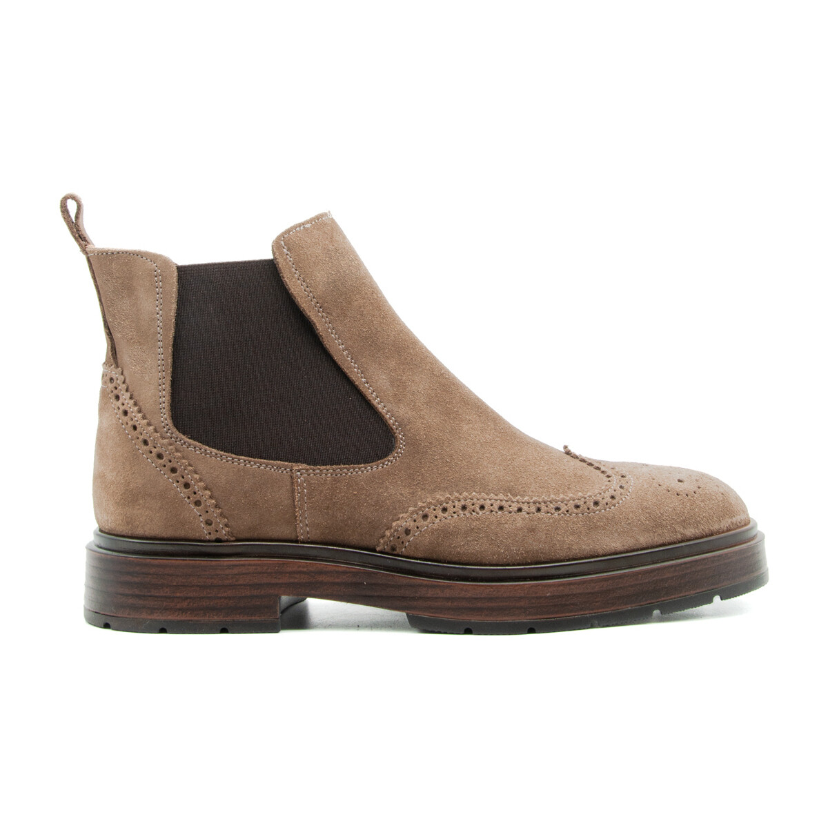 Sapatos Mulher Botas Jkl Milano 0419 8307 CHELSEA CROSTA Bege