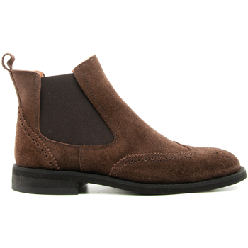 Sapatos Mulher Botas Jkl Milano 0419 CLIPPER CHELSEA CROSTA Castanho