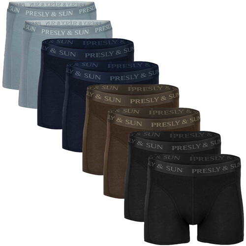 Roupa de interior Homem Boxer Presly & Sun Robert 8-Pack Boxers Multicolor
