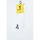 Roupa de interior Mulher Meias altas Yellow THUNDER SOCKS Branco