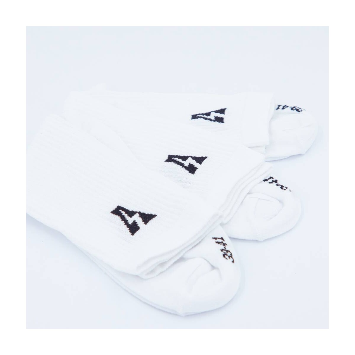 Roupa de interior Mulher Meias altas Yellow THUNDER SOCKS Branco