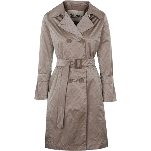 Textil Mulher Trench Herno  Bege