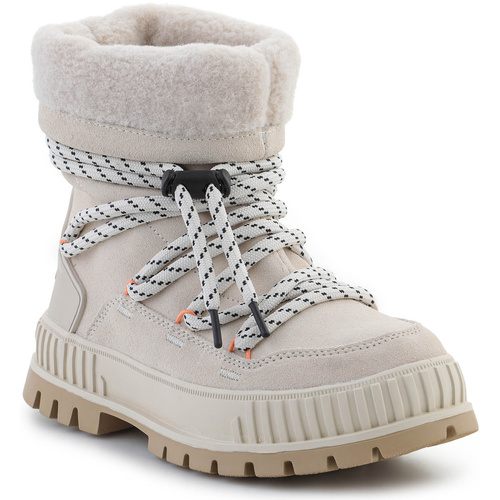 Sapatos Mulher Botas baixas Palladium Pallashock Hiver 94349-175-M Almond Milk 