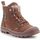 Sapatos Mulher Botas baixas Palladium PAMPA HI ZIP WL 95982-292-M Pine Bark Castanho