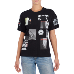 Textil Mulher T-Shirt mangas curtas Emporio Armani 8N2T9G-2J53Z0999 Preto