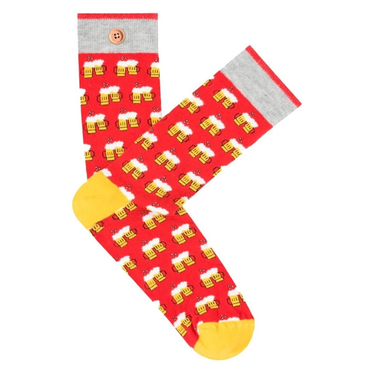 Roupa de interior Homem Meias Cabaia CAB994WENH SOCKS ANGE ET REBECCA Vermelho