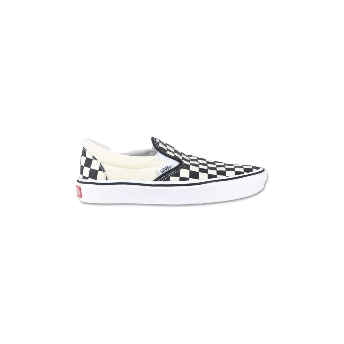 Sapatos Mulher Sapatilhas Vans Slip-on Checkerboard Branco, Preto
