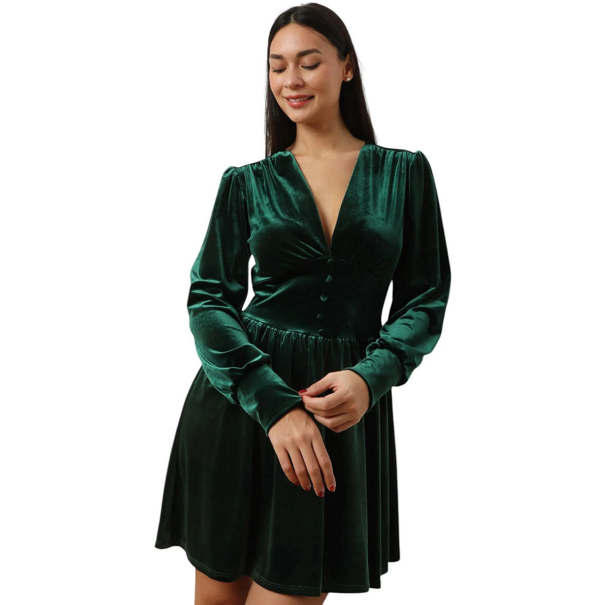 Textil Mulher Vestidos La Modeuse 73513_P173467 Verde