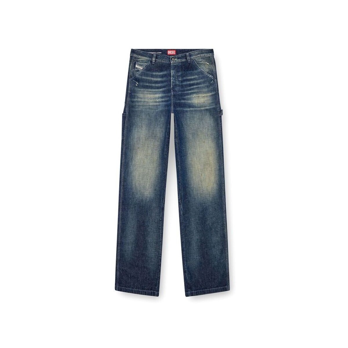 Textil Homem Calças de ganga Diesel D-LIVERY 09J91-01 Preto