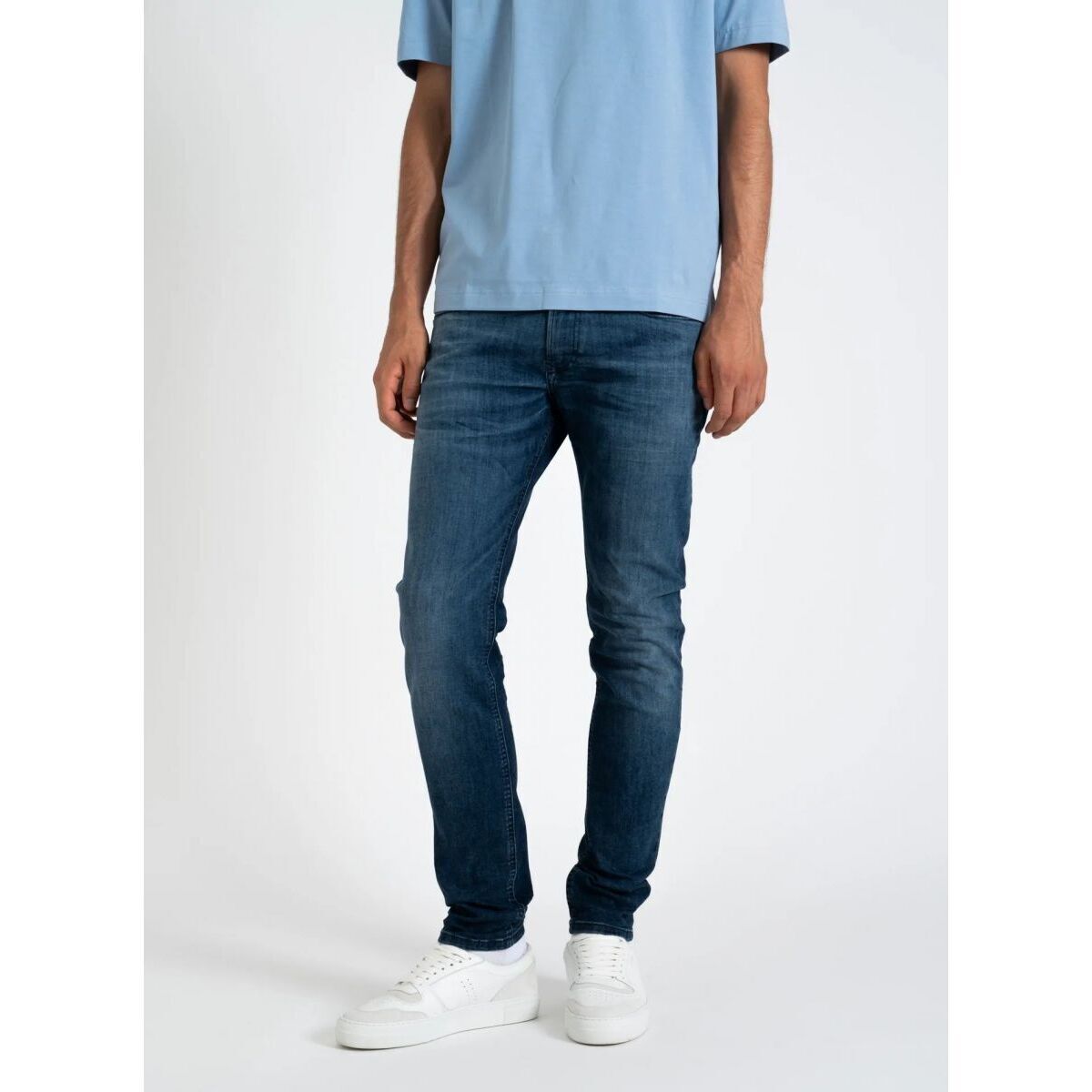 Textil Homem Calças de ganga Diesel 1979 SLEENKER 0GRDD-01 Azul