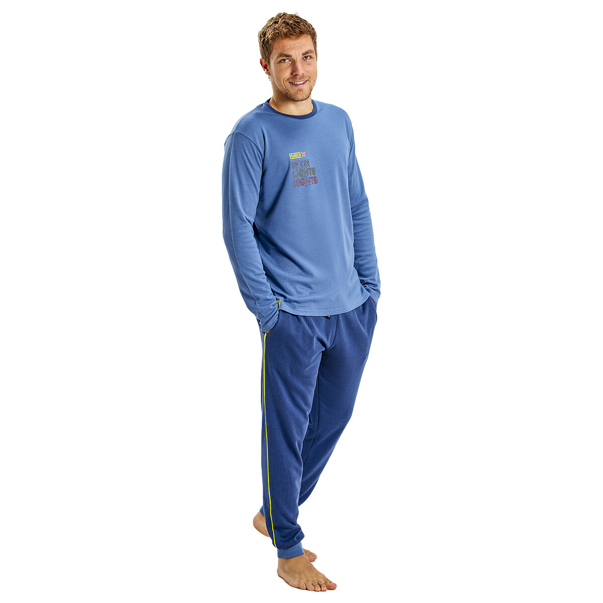 Textil Homem Pijamas / Camisas de dormir Munich MU1-DP0452 Marinho