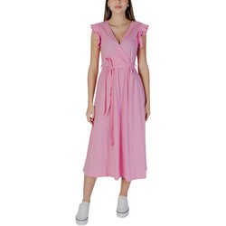 Textil Mulher Vestidos compridos B.young BYPAIGE 20813295 Rosa