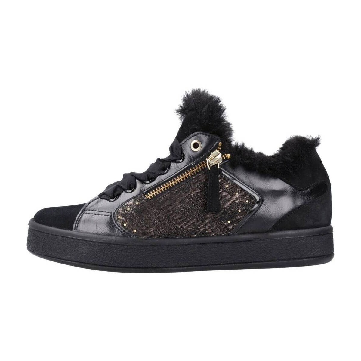 Sapatos Mulher Sapatilhas Geox D LEELU A Preto