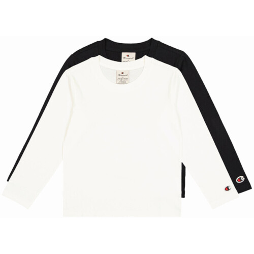 Textil Rapaz T-shirt mangas compridas Champion 404776 Branco