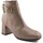 Sapatos Mulher Botins Desiree Botins de salto alto em pele castanha da Desiree Cáqui