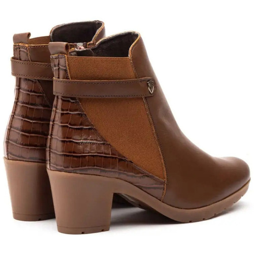 Iberico Shoes Botins em pele castanha da Ibérico Castanho