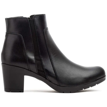 Sapatos Mulher Botins Cbp - Conbuenpie Botins clássicos de couro preto da CBP Preto