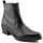 Sapatos Mulher Botins Classyco Botas Camper em pele preta Preto