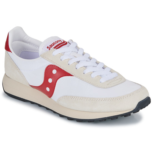 Sapatos Sapatilhas Saucony TRAINER 80 Branco / Vermelho