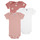 Textil Rapariga Bodies criança Petit Bateau 3 BODIES US MC Rosa