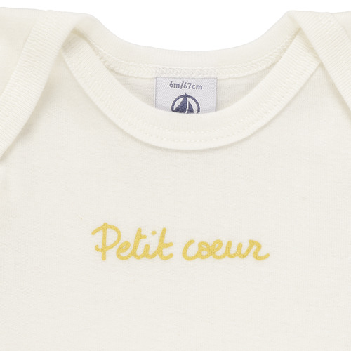 Petit Bateau 3 BODIES US MC Branco
