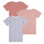 Textil Rapariga T-Shirt mangas curtas Petit Bateau 3 TEE SHIRTS MC Rosa