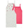Textil Rapariga Tops sem mangas Petit Bateau 3 CHEMISES BRETELLES Rosa