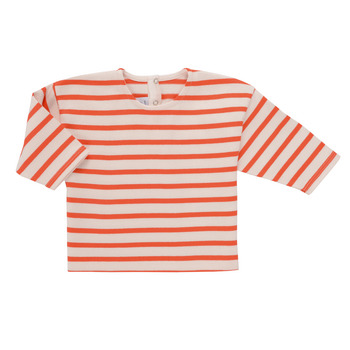 Textil Rapariga T-shirt mangas compridas Petit Bateau BEGUIN Bege / Vermelho