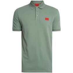 Textil Homem Polos mangas curta BOSS Dereso232 Camisa Polo Slim Verde