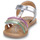 Sapatos Rapariga Sandálias Kickers DIAMANTO Prata / Multicolor